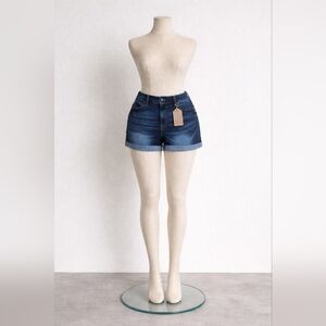 Wax Jean Light Blue Denim Shorts